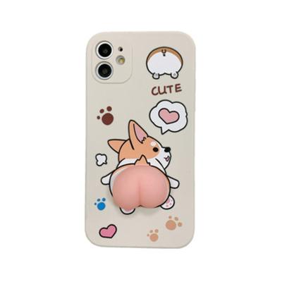 China Cute dog donkey case collar design phone case squishy volume selling cell phone case for iphone 12 pro 11 max Xr Xs 6 7 8 for sale