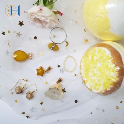 China Relax Body Wholesale New Private Label Natural Ingredients Bath Bomb With Crystal Earring for sale