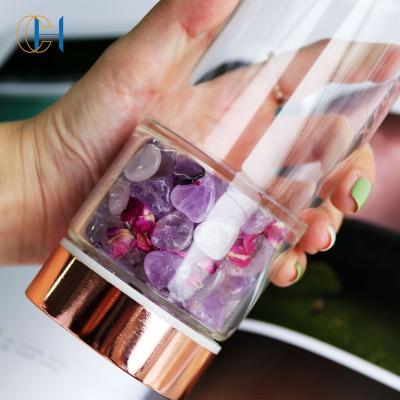 China Viable Wholesale Hot Selling Natural Quartz Crystal Water Bottle Crystal Private Label for sale