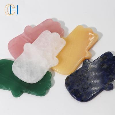 China God Facial Body Beauty Massage Tool Rose Guasha Scraping Tip Skin Care Crystal Hand for sale