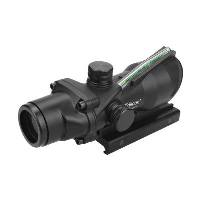 China red green l'aser sight 4x32 Reticle Sight Red Fiber Optic Scope 5 slots en venta