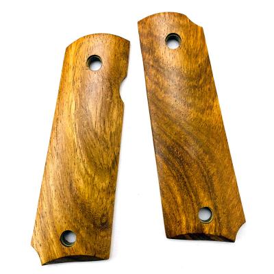 China Wooden 1911 Grip Non-Slip Flat New Manufactured New Product Log Wood for sale