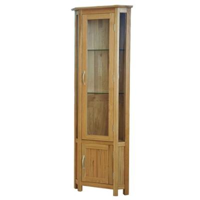 China Eco - Friendly Custom Wood Furniture Modern Home Storage Corner Cabinet For Display for sale