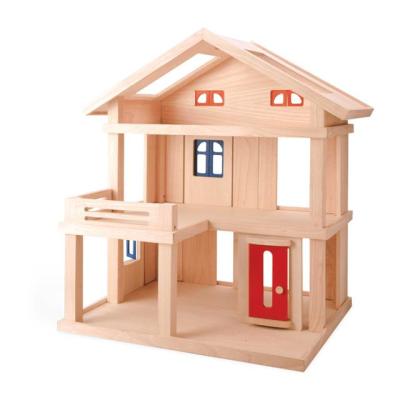 China Funny Educational Sensitive Children Toy Wooden Doll House For Role Play Toy Handmade High Quality Wholesale for sale