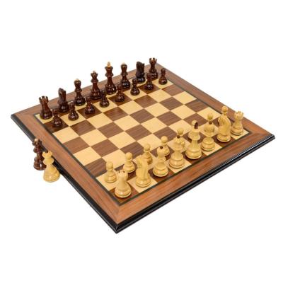 China Eco - Friendly Chess Pieces Custom Education Wooden Chessboard Chess Sets for sale