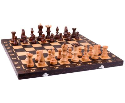 China 2019 Eco-friendly Customized Wooden Chess Board Chess Pieces Education Chess Sets for sale