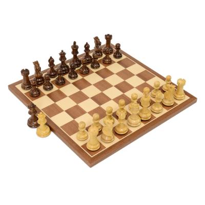 China Eco - Friendly Intellectual Board Wooden Chess Sets Cheap Wholesale Adult Game Chessboard for sale