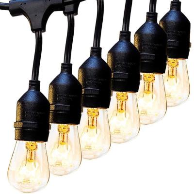 Chine Style de Noël 48ft S14 LED Edison ampoules à cordes lumières pour l' extérieur intérieur à vendre