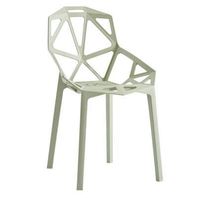 China Stackable Modern Restaurant Dining Chair Furniture New Design No Armrest Plastic Dining Chair for sale