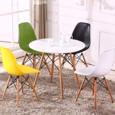 China Cheap Furniture Modern Living Room Baber Chair Foldable Dining Chair With Wooden Legs for sale