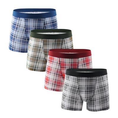 China Antibacterial Male Boxers Men's Underwear Cotton Single Boxer Shorts Panties Brand Clothing Cueca U Convex Pouch for sale