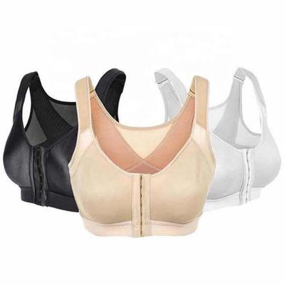 China Breathable Women Customized Corrector Bra Sports Posture Bras Wireless Back Support Push Up Fitness Sports Bra for sale