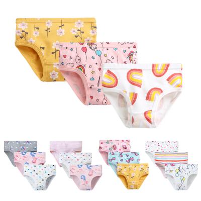 China Antibacterial Cotton 3pcs/Lot Girls Briefs Multi Style Kids Underwear Triangle Panties Multi Jumpsuit And Briefs 2-12Years for sale