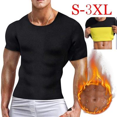 China Hot Men's T-shirt Fashion Neoprene Neoprene Anti-Wrinkle Slimming Shaping Tank Top Gym Shapers Body Shapewear S-3XL T-shirt for sale