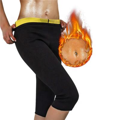 China Anti-Wrinkle Women's Pants Neoprene Hot Weight Loss Sauna Capris Capris Fat Burning Slimming Gaiters for sale