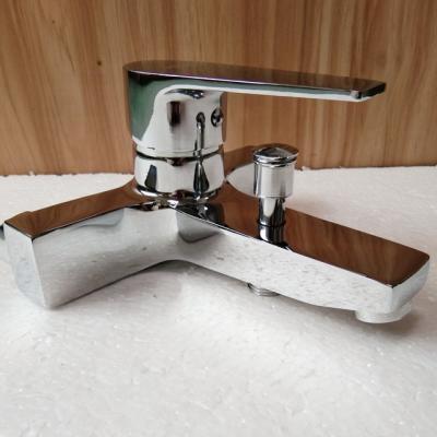 China Hot Sales Cheap Economic Single Handle Bathroom Zinc Faucets Zinc Bathtub Metered Wall Mounted Mixer Tap Mixer for sale