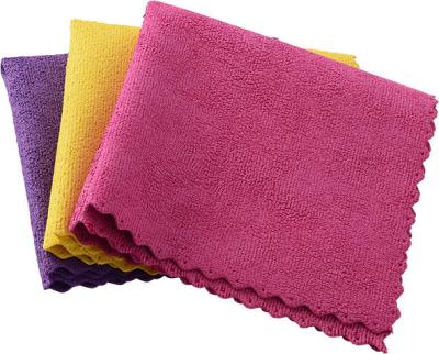 China Home Textile Quality Microfiber Kitchen Party Cloth Glass Fine Cleaning Cloth for sale