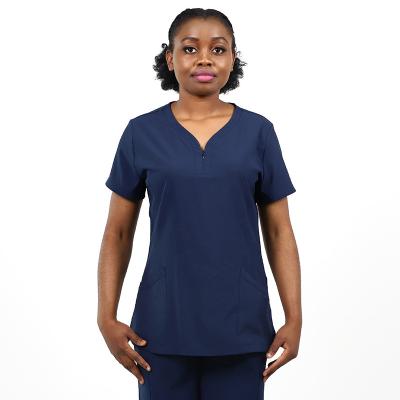 China Reusable Wholesale Cheap Fashionable Nurse Scrubs Set Hospital Uniform For Woman for sale