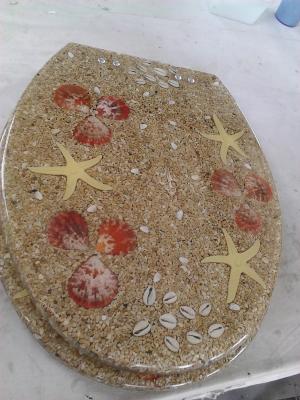 China poly resin toilet seat for sale