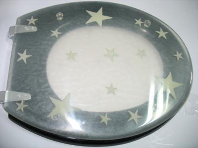 China sea star shell poly resin toilet seat for sale