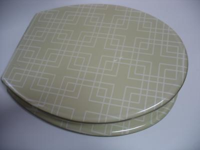 China poly resin toilet seat,17'18'19',zinc alloy hinge,S/S hinge,soft close hinge,MDF,PVC,PP for sale