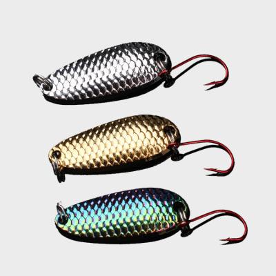 China Wholesale Dragon Scale 3cm 2.5g 3.5g 5g Bass Groundbait Metal Fishing Spoon Fishing Collected Spoons Fishing Spoon Bionic Loach Lure Manufacturer for sale