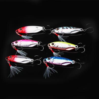 China wholesale 6 colors ship 10g 15g 20g 30g fishing long lure metal casting bait long casting lure spooning fishing jig loach bionic lure for sale