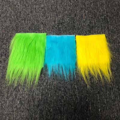 China Pike Flies Open Fur Sample High Density 10cm Fiber Fleece Long Fly Tying Lime Craft Warm Fur To Fly Tying Material for sale