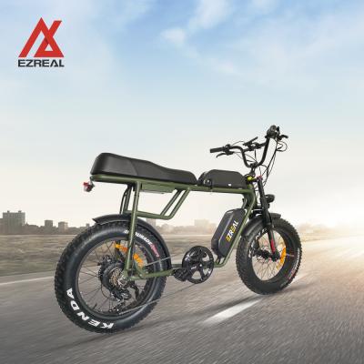 China EZREAL 48v 750w aluminum alloy popular fat bike e-bike electric bicycle mtb for adult for sale