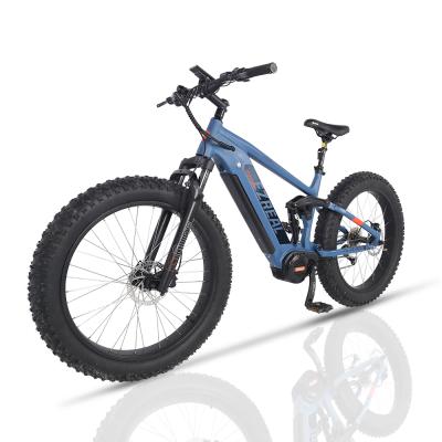 China EZREAL Alloy Fat Tire 1000w Mountainbike Aluminum Electric Full Suspension E Bike Ebike For Adult for sale