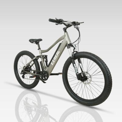 China EZREAL aluminum alloy high quality electric mountainbike full suspension bicycle mtb e bike for sale