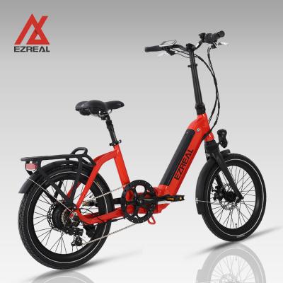 China EZREAL Rear Drive Standard 250W High Quality Motor Bike Electric Folding Bicycle Ebike For Men for sale