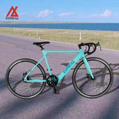 China New Style 700c Aluminum Alloy EZREAL 2021 Belt Drive Electro Road Bike Fast Lightweight Electric Bike For Racing for sale