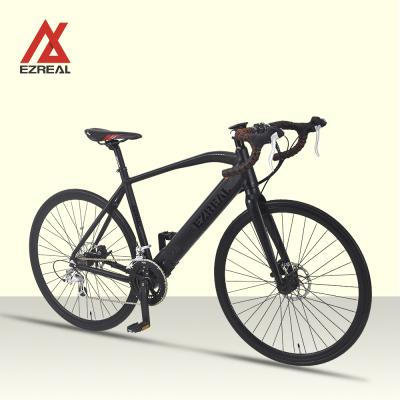 China EZREAL 2021 new design aluminum alloy urban road bicycle ebike ebike 700c 36v 250w e bike for adult for sale