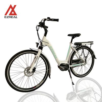 China EZREAL Alloy 36v 250w ebike city aluminum cheap retro electric bike with Shimano connection 8 speed for sale