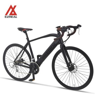 China 2021 new design aluminum alloy e-bike EZREAL e-bike electric road bike with 36v 250w mid drive motor for sale