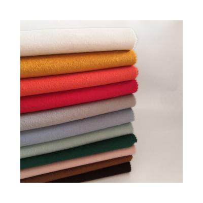 China Polyester Sustainable Soft Solid Dyed Cotton Brushed French Terry Fleece Fabric for sale