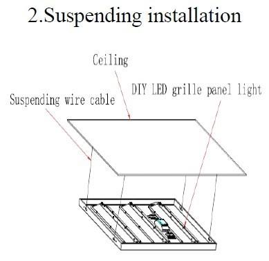 China Energy saving 36W LED Grill Light 4000K Neutral White for Hospital , Hotel for sale