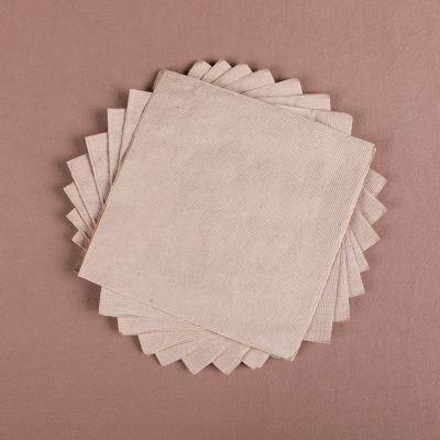 China Mingxuan White Sugar Cane Pulp White Biodegradable Lunch Paper Napkins for sale