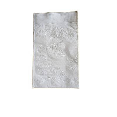 China White Paper Napkins & Serviettes 1/8 Fold White Wholesale Dinner Napkin for sale