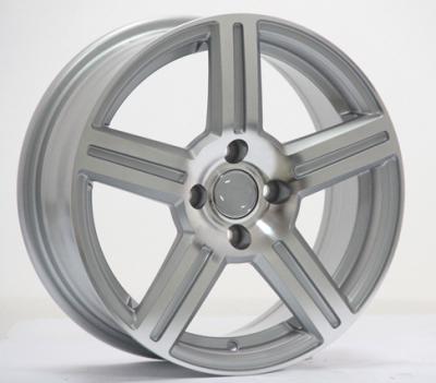 China Factory Custom Drive Wheel 14 15 Inch PCD 4X98 100 Rim Face 4 Silver Holes Car Alloy Rim Wheels In Stock for sale