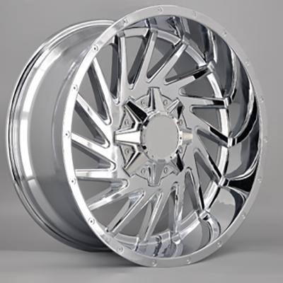 China Drive Wheel Modified Car Edges 135mm 130mm 150mm 139.7mm 127mm 4*4 Chrome Off-Road Forged Custom Car Wheels For Hummer H1 h2 for sale