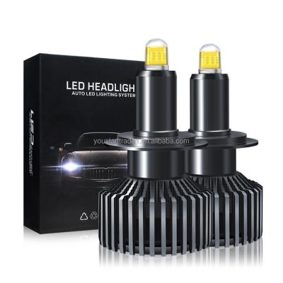 China Automotive Modified High And Low Beams 360 Degree 8 Sided Bright Car Led Headlights H7 H11 9005 LED High Power Car Lights for sale