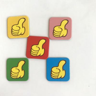 China Shape Colorful Rubber Ultrathin Fridge Magnet For Teaching for sale