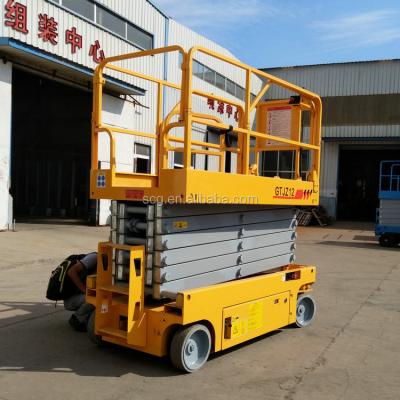 China Maintenance 10meters Hydraulic Raising Work Platform With 320KG Loading Capacity for sale