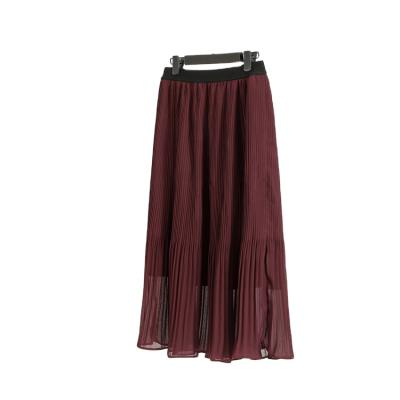 China New Breathable Fashion High-Waist Mid-Line One-Length Skirt Pleated Casual Women's Skirt for sale