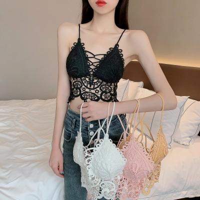 China One Piece Sexy Lingerie Corset Camis Underwear Beauty Back Hollow Out Lace Bra for sale