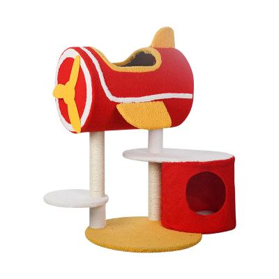 China Viable Multifunctional Cat Tree Tower for Indoor Cats Large Cat Bed Climbing Tower Tall Scratching Play Towers for sale