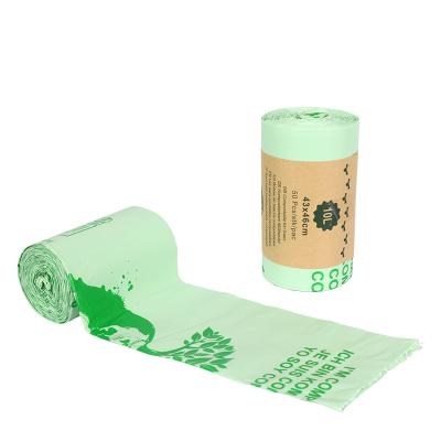 China 8L 50Pcs/rolls 40X38cm Viable Biodegradable Compostable Dog Waste Eco Friendly Bags for sale