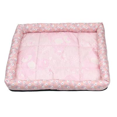 China Cool Feeling Breathable Summer Dog Bed Fashion Dog Mat Household Pet Sofa For Puppies Cat Mat for sale